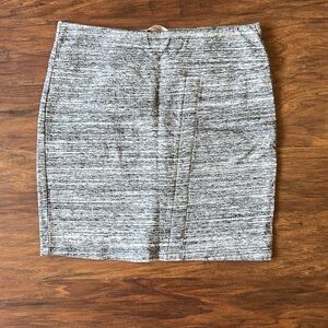 Gray Mini Pencil Skirt